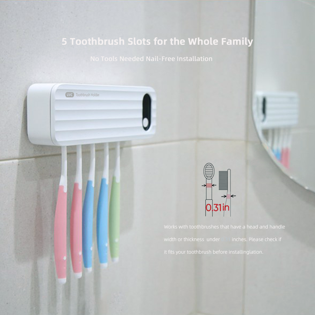 Smart toothbrush holder 901B
